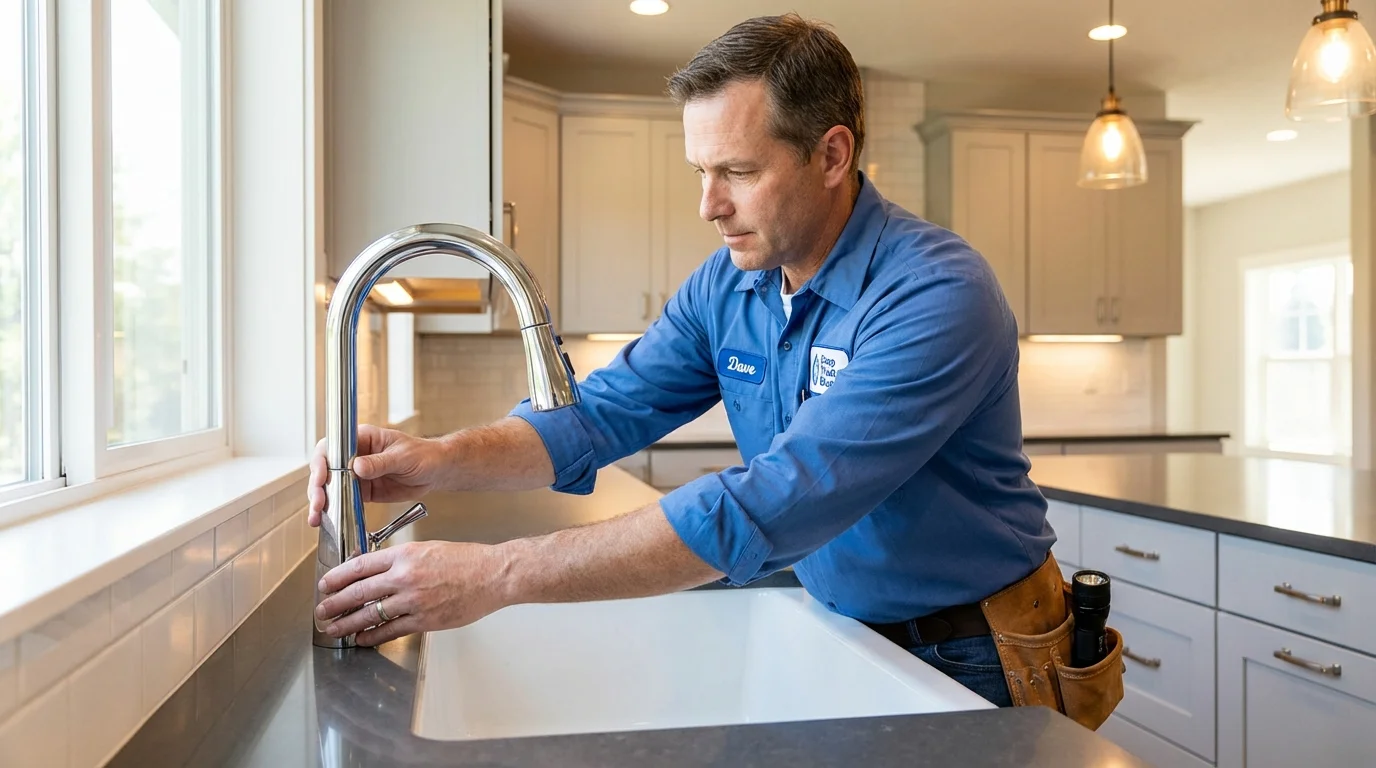 Kitchen faucet installation by Johns Plumbing LLC in American Fork